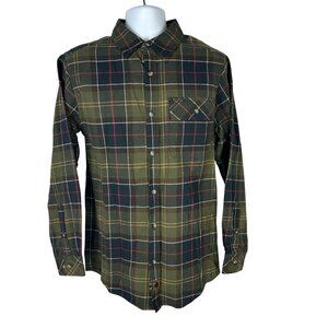 Legendary Whitetails Mens Buck Camp Flannel Shirt Plaid Green Small